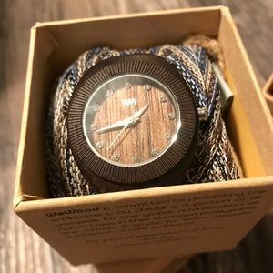 WeWood Belle Chocolate Watch with 2 Scarves